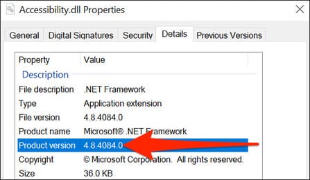 Cách kiểm tra phiên bản .NET Framework trên Windows 20