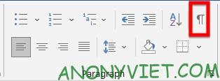 Sử dụng nút "¶" của Microsoft Word để hiển thị tất cả các xuống dòng.
