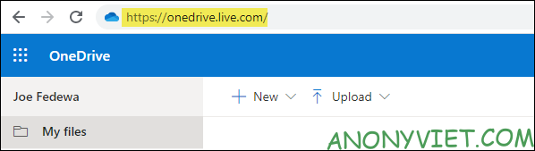 OneDrive web on Windows