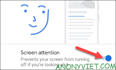 turn on look at screen auto-bright android