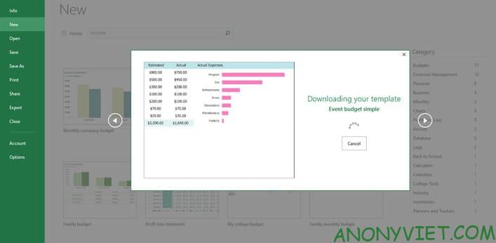 5 best free Excel template download websites 33