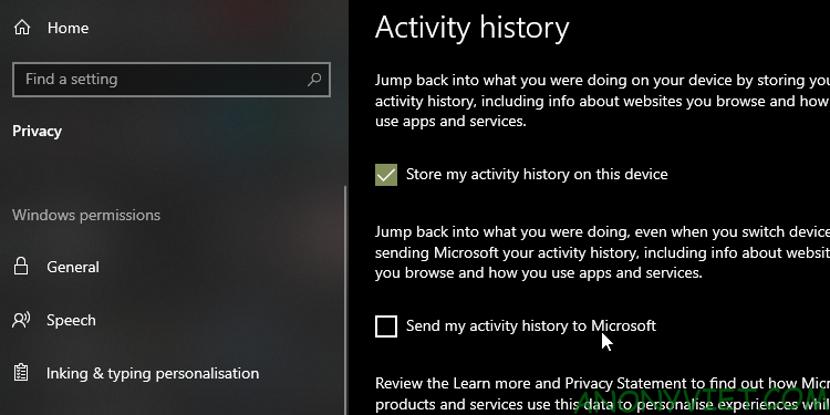 Cách xem và xóa lịch sử hoạt động trên Windows 10/Windows 11 13