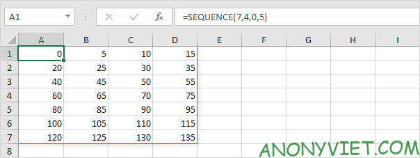 Cách sử dụng tính năng Range AutoFill Excel