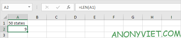 Bài 106: Cách đếm kí tự trong Excel