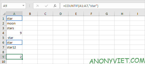 Bài 104: Cách sử dụng hàm COUNTIF trong Excel 97