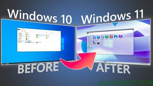 How to change Windows 10 interface into beautiful Windows 11 - AnonyViet - English Version