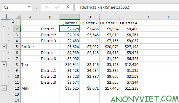 Lesson 35: How to merge worksheets to process data in different Excel files 16