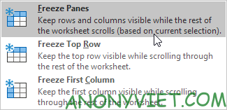 Bài 33: Cách sử dụng Freeze Panes - Cố định dòng cột khi cuộn trong Excel 35