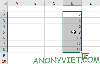 Move 1 range of Excel results