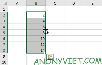 Move 1 Excel range