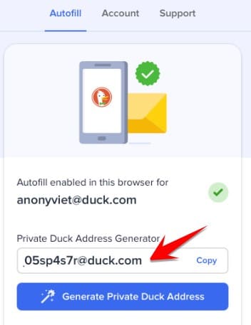 private duck address