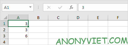 Giá trị tự động cập nhật Excel