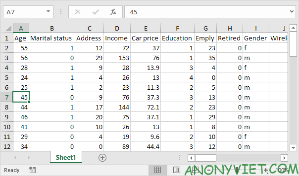 Bài 32: Cách sử dụng Split (tách) trang tính trong Excel 9