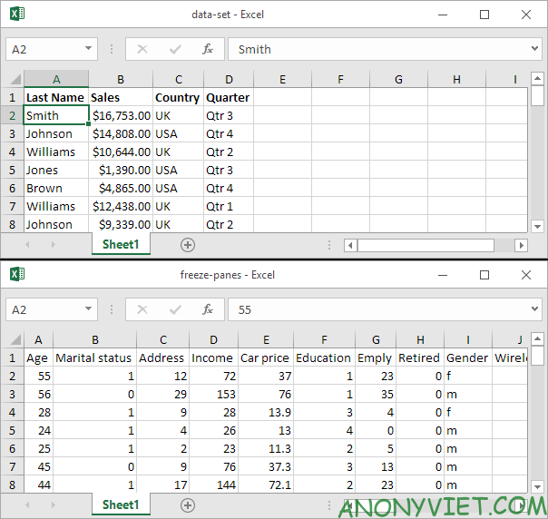 Bài 28: Cách xem 2 trang tính Excel cùng lúc với View