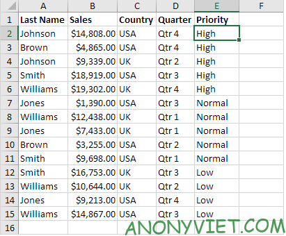 Lesson 210: Sorting options in Excel 14