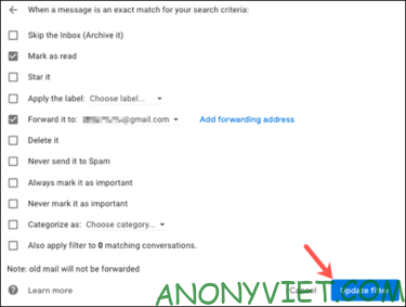 Cách tự động chuyển tiếp Email trong Gmail 59