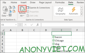 Cách áp dụng kiểu dữ liệu tự động trong Excel 23