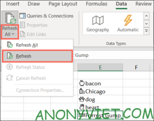 Cách áp dụng kiểu dữ liệu tự động trong Excel 24