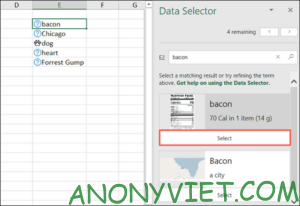 Cách áp dụng kiểu dữ liệu tự động trong Excel 19