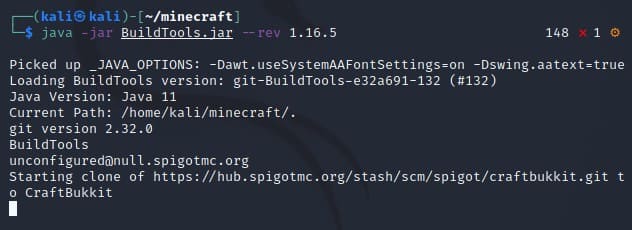 tạo file Minecraft Server Spigot