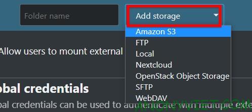 add storage cho NextCloud