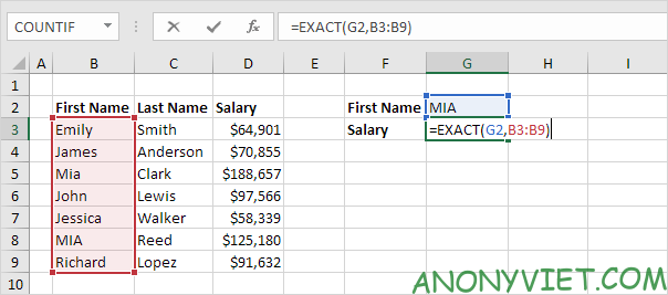 Bài 159: Tra cứu phân biệt chữ hoa chữ thường trong Excel 13