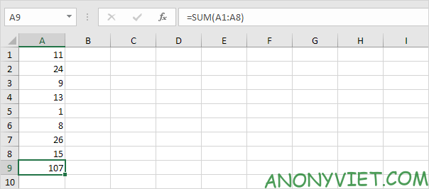 Bài 109: Cách sử dụng hàm SUM trong Excel 45