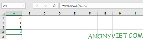 Bài 177: Cách sử dụng hàm AVERAGE trong Excel