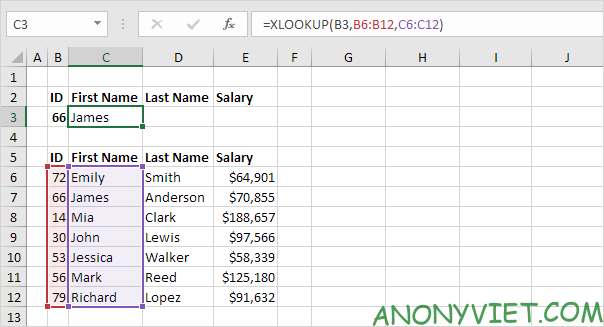 Bài 166: Cách sử dụng hàm Xlookup trong Excel 23