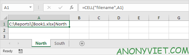 Bài 37: Cách lấy tên trang tính trong Excel 9