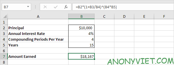 Bài 170: Cách tính lãi kép trong Excel