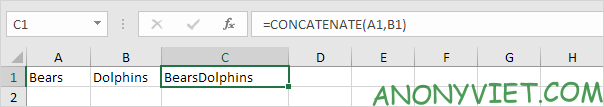 Bài 152: Cách sử dụng hàm Concatenate trong Excel