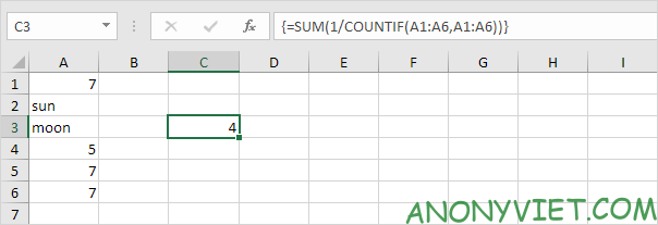 Lesson 202: How to count unique values ​​in Excel 14