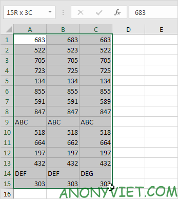 Bài 54: Cách đánh dấu các ô khác nhau trong 1 hàng Excel