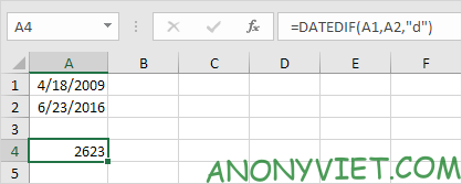 Bài 131: Cách sử dụng DateDif trong Excel 37