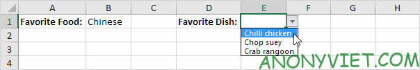 Lesson 70: How to create a drop-down menu in Excel 56