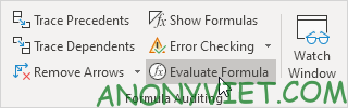 Bài 198: Nhóm Formula Auditing trong Excel