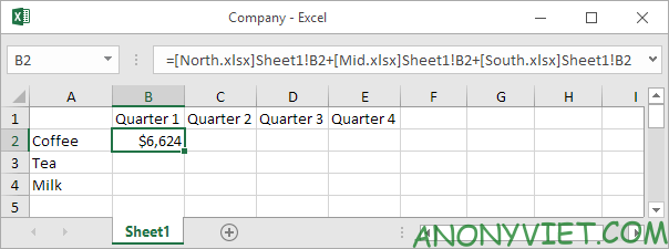 Bài 124: Cách tham chiếu bên ngoài trong Excel 52