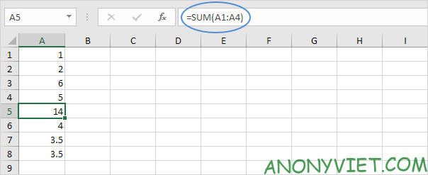 Bài 81: Cách hiển thị công thức trong Excel