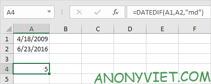 Bài 131: Cách sử dụng DateDif trong Excel 41