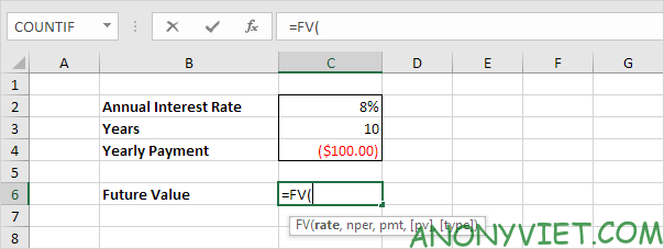 Tính toán khoảng tiết kiệm trong Excel