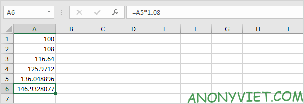 Bài 170: Cách tính lãi kép trong Excel 15