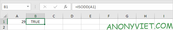 Bài 192: Cách tìm chẵn lẻ trong Excel