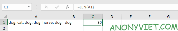 Bài 143: Cách đếm từ trong Excel 54