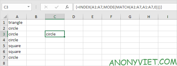 Bài 206: Từ xuất hiện thường xuyên nhất trong Excel 28