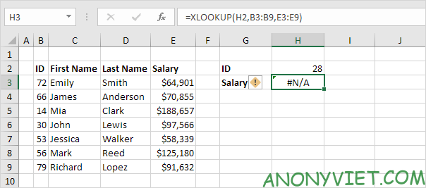 Bài 166: Cách sử dụng hàm Xlookup trong Excel 45