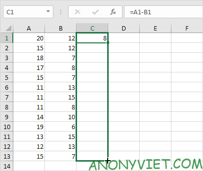 Bài 178: Cách thay đổi số âm thành 0 trong Excel