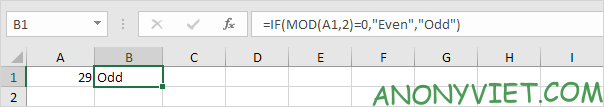 Bài 193: Cách sử dụng hàm Mod trong Excel