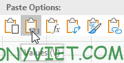 Paste Excel value