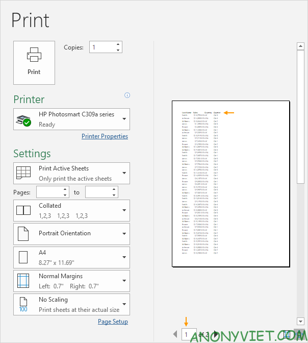 Bài 86: Cách sử dụng Print Titles in tiêu đề theo từng trang trong Excel